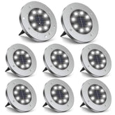 ZGWJ solar ground light illuminates the lawn path for safe nighttime guidance.