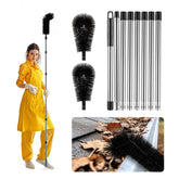 Zhichen star gutter cleaner with bendable nylon brush reaches tight corners for debris removal.