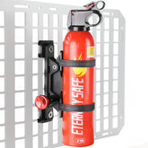 ZHILXN MOLLE fire extinguisher base secures your unit on the vehicle panel