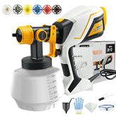 ZHUITU Paint Sprayer front view highlighting compact design and easy handling.
