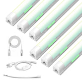 Zi-ZOHNSON 6-pack dimmable 4ft LED shop lights kit for versatile workshop illumination.