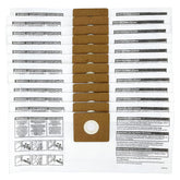 Zibopon 90668 filter bag closeup shows tear-resistant 2-ply construction for debris.