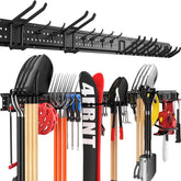 ZICANYCO Garage Tool Organizer wall mount shows spacious 64-inch storage.