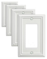 ZILLSEA decorator wall plate for receptacle offers subtle elegance and easy refresh.
