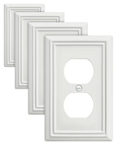 ZILLSEA duplex outlet cover in off-white for clean, cohesive walls