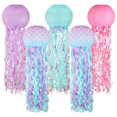 zilue mermaid jellyfish lanterns pink for vibrant under-the-sea party decor