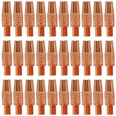 Zinger 186406 .035 mig tip pack closeup for durable, consistent welds.