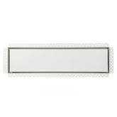 Zion Steel Return Air Grille 8x30 flush mount white for clean aesthetics and airflow