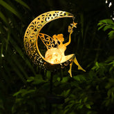ZKLiLi Moon Fairy Light glows softly, ideal for creating garden ambiance at dusk.