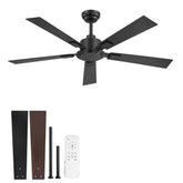 ZMISHIBO 52-inch ceiling fan no light with remote for easy cooling from anywhere