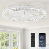 ZMISHIBO ceiling fan with remote for easy speed and light control.