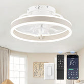 ZMISHIBO Low Profile Fandelier with remote for easy cool airflow and lighting control.