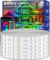 zoegi 500ft outdoor LED strip waterproof on deck for durable ambient lighting