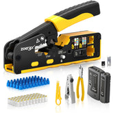 ZOERAX Cat7 crimping tool kit overview for quick, reliable cable terminations.