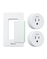 Zoiinet remote-control outlet plug with buckle design for easy one-touch control anywhere.