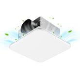 Zomagas 110 CFM bathroom exhaust fan in white for quick moisture removal.