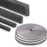ZOMPAGO brush seal front view showing dense pile blocking drafts