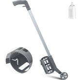 Zonon wheeled marking wand in grey for precise side-push line marking