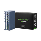 Zooz ZEN17 800LR front view with dual relays for smart automation