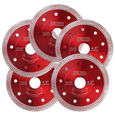 ZORUNNA 4-1/2-inch diamond blade with turbo rim for precise tile cuts.