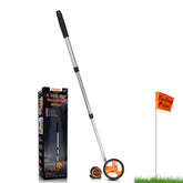 Zozen measuring wheel with marking flags for precise field marking