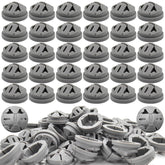 ZPSNDP 120-pack push-in connectors in gray nylon for easy wiring.