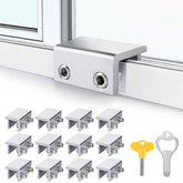 ZRFCXE window locks 12 pack displayed in silver for sliding windows