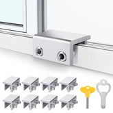 ZRFCXE 8-pack window locks secured on a sliding track for reliable safety.