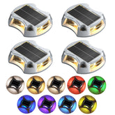ZSYIQIXI solar driveway light with nine colors for pathway ambiance.