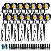 ZUCKEO landscape light with connector set for quick installation along pathways.