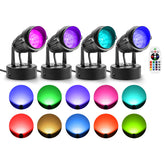 ZUCKEO LED spot lights 4-pack front view for ambient uplighting.