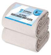 ZUPERIA canvas drop cloth 4x15 provides full coverage for painting and floor protection.