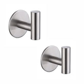 Zuvky self-adhesive hook on wall with stainless steel finish for quick towel hanging