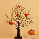 ZWJFDCBD vintage glowing tree with cardinals 21in provides cozy holiday ambiance.