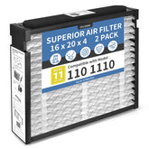 ZYLLOVAN 110 filter installed in Aprilaire 1110 front view for clean air