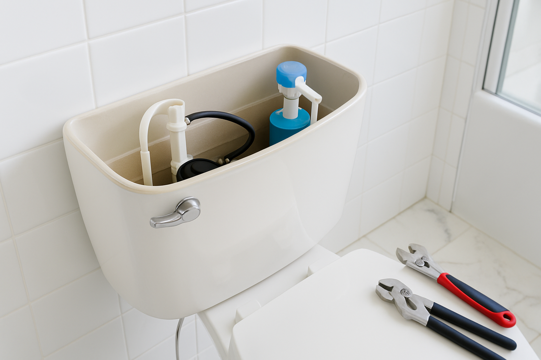 Toilet Running or Weak Flush? Flush Valves, Fill Valves & Flappers Explained