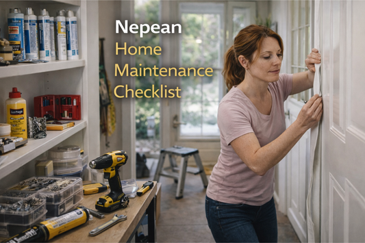 Nepean home maintenance tools - cordless drill, level, caulking gun and weatherstripping for Ottawa seasonal repairs