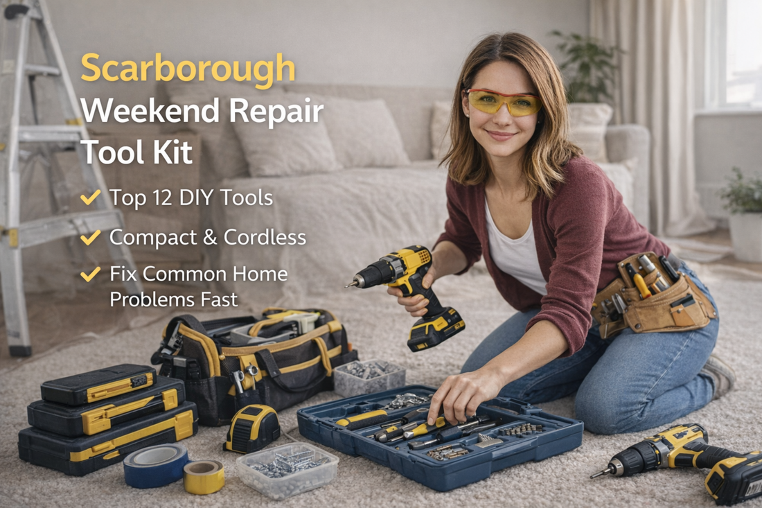 Scarborough weekend repair kit - multi-tool, adjustable wrench, screwdriver set and flashlight for quick GTA home fixes
