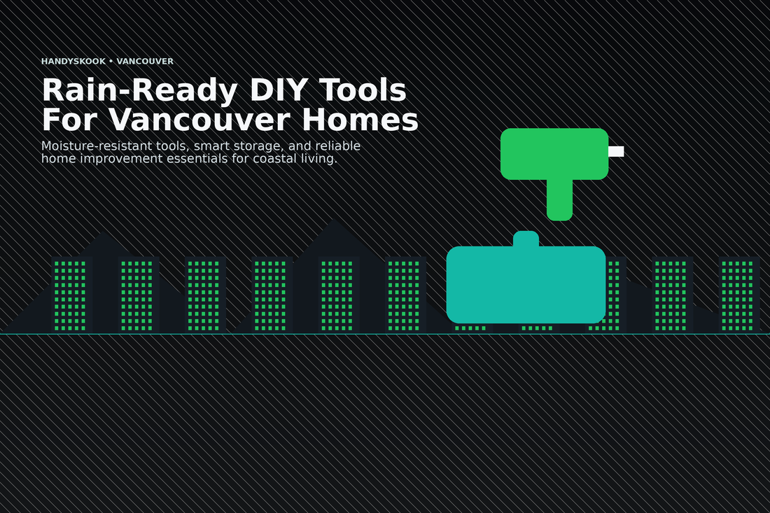 Vancouver rain-ready DIY tools - moisture-resistant cordless drill and corrosion-proof hand tools for coastal climate