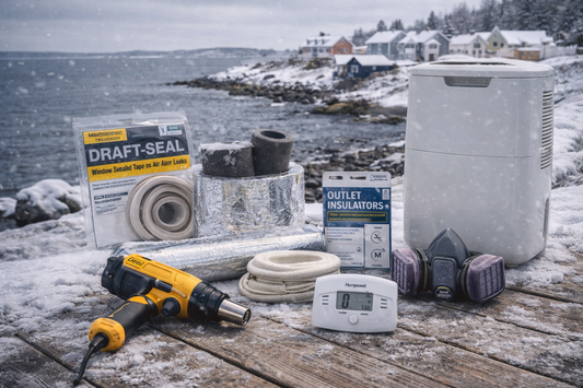 Halifax coastal winterproofing tools for damp control, draft sealing, and salt damage prevention in Nova Scotia homes