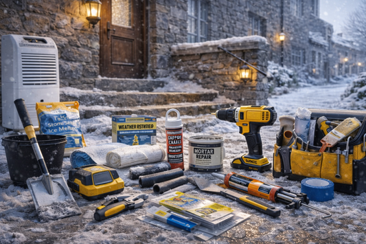 Québec City winter home improvement - weatherstripping, window insulation film and caulking supplies for winterization and draft-proofing