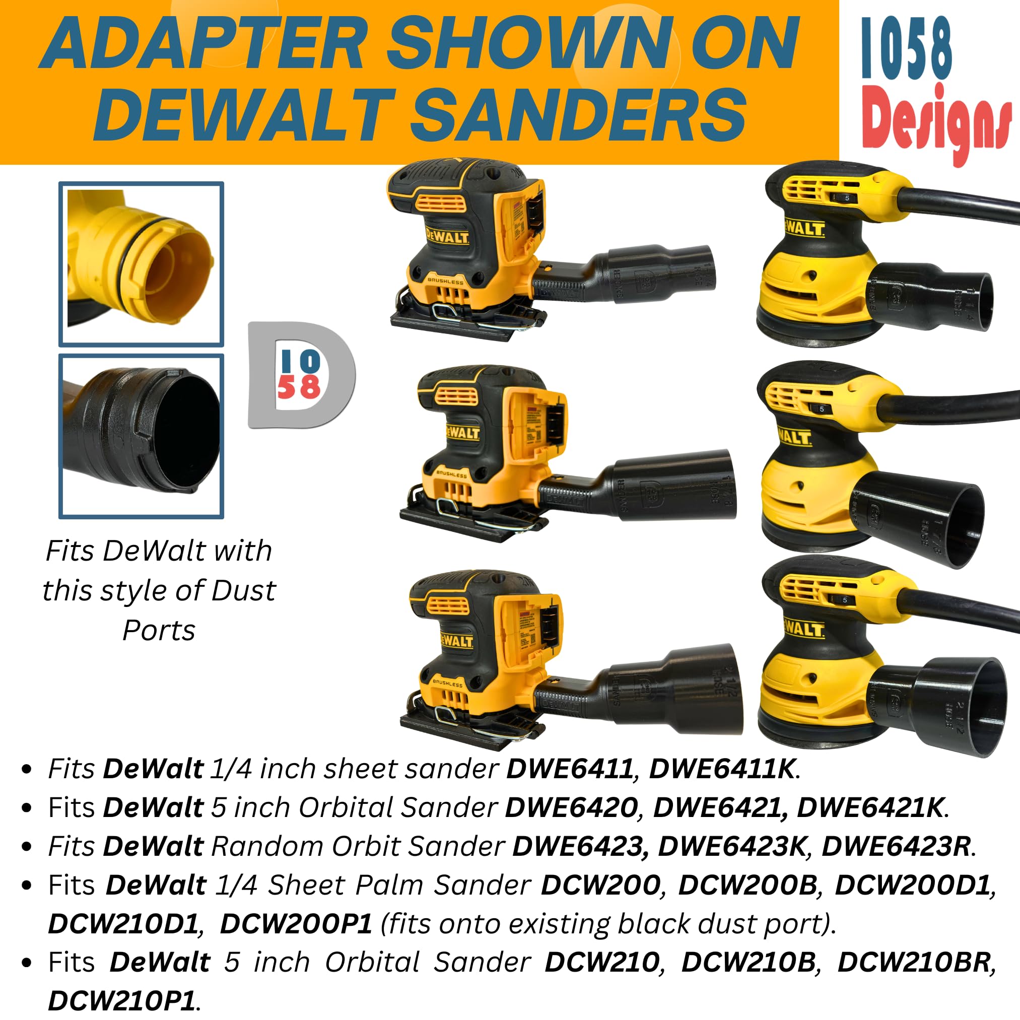 Durable design supports tough sanding tasks with reliable suction.