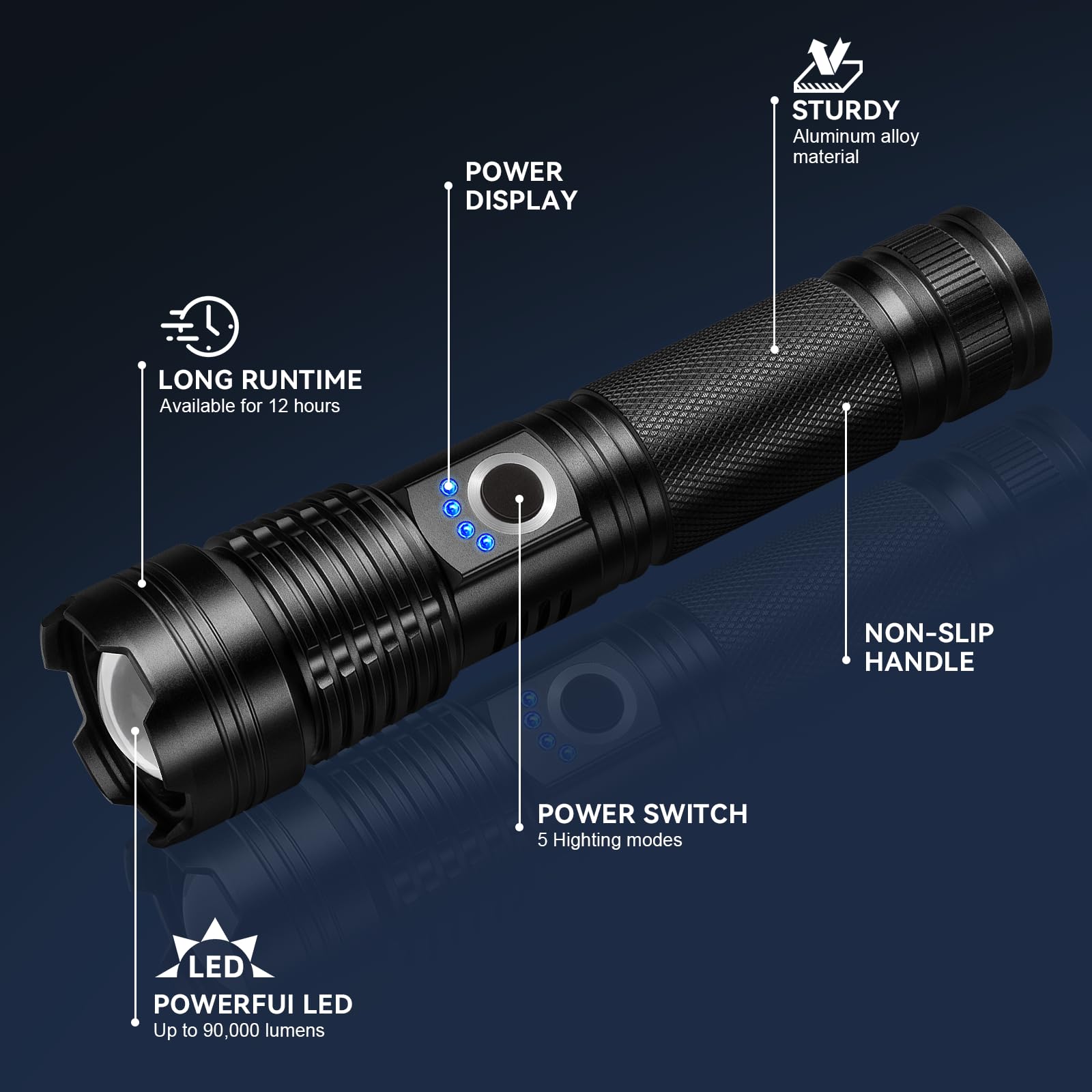 18FTRabbit flashlights in a camping setup for versatile use