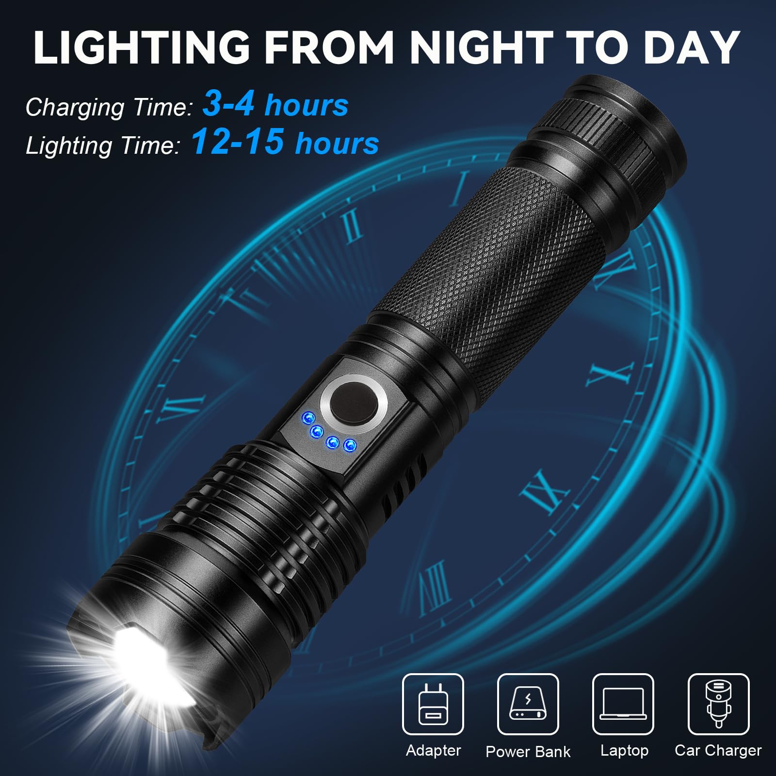 USB charging indicator lit on 18FTRabbit flashlight