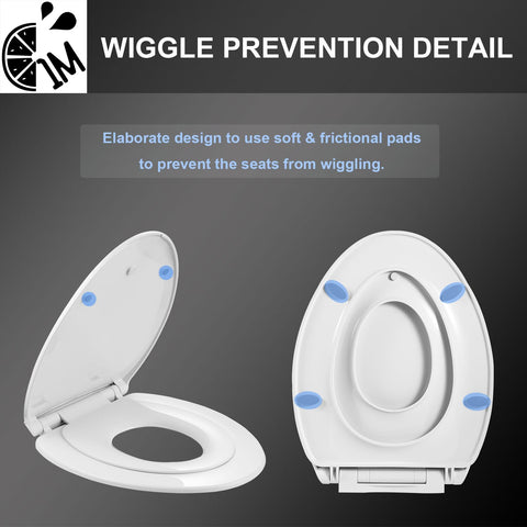 1M Family Toilet Seat easy-clean design for simple maintenance