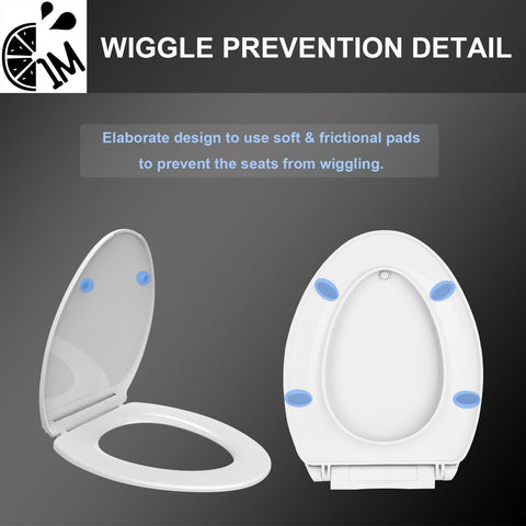1M Family Toilet Seat easy-installation for quick setup