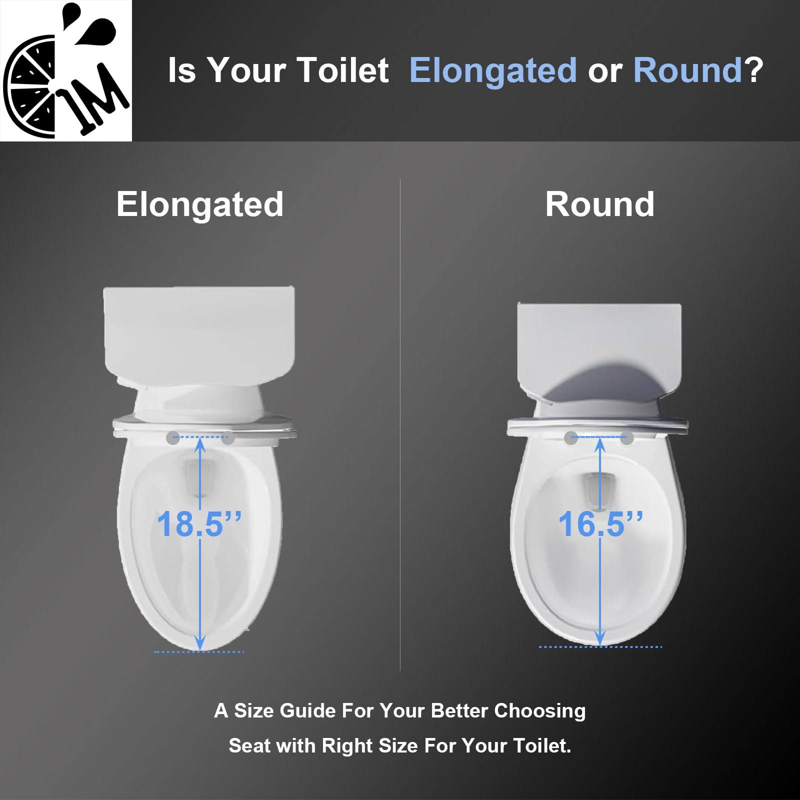 1M Family Toilet Seat elongated-fit compatible with standard elongated bowls