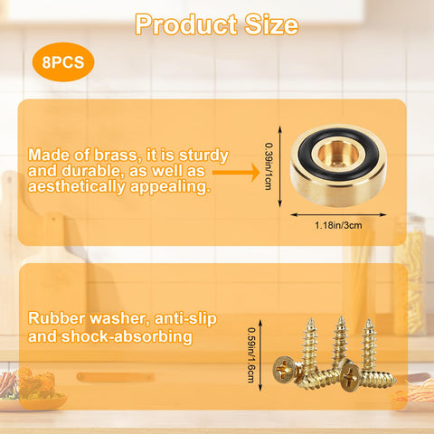 2 MULE TEAM durable brass feet protect surfaces while elevating boards.