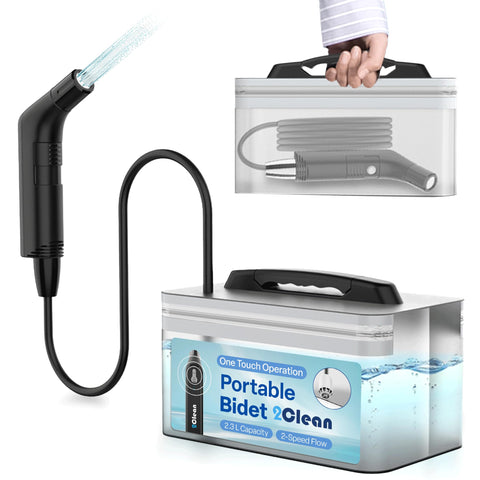 2Clean portable bidet unboxing shows quick setup for travel convenience.