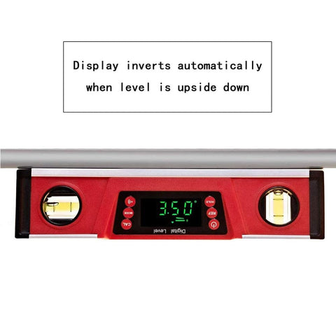 2PM TOOLS angle readings and protractor support for precise alignment between surfaces.